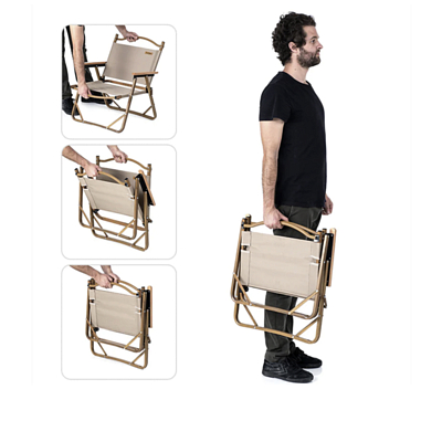 Кресло Naturehike Nightfall L02 folding chair Large Khaki