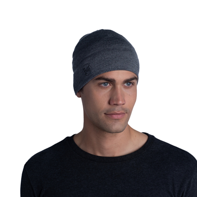 Шапка Buff Merino Midweight Hat Melange Light Grey