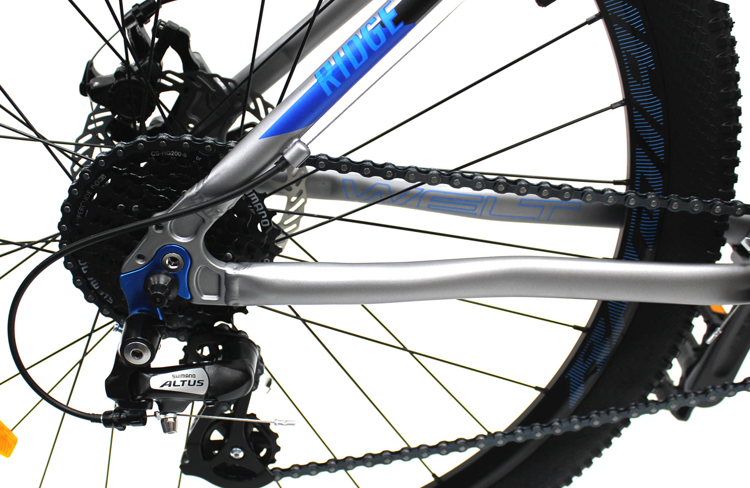 Велосипед Welt Ridge 2.0 D 27 2020 Silver/Black/Blue