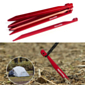 Набор колышков Naturehike V-Shaped Aluminium Peg (8 Pcs) Red