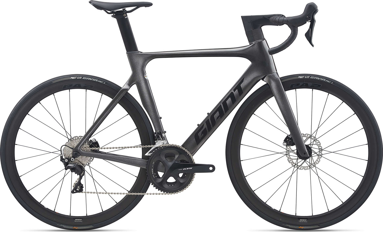 Велосипед Giant Propel Advanced 2 Disc 2021 Metallic Black / чёрный