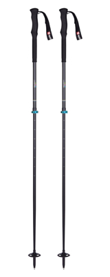 Телескопические горнолыжные палки MAJESTY Touring Ti 2P Black