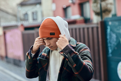 Шапка Buff Knitted Hat NIELS Tangerine