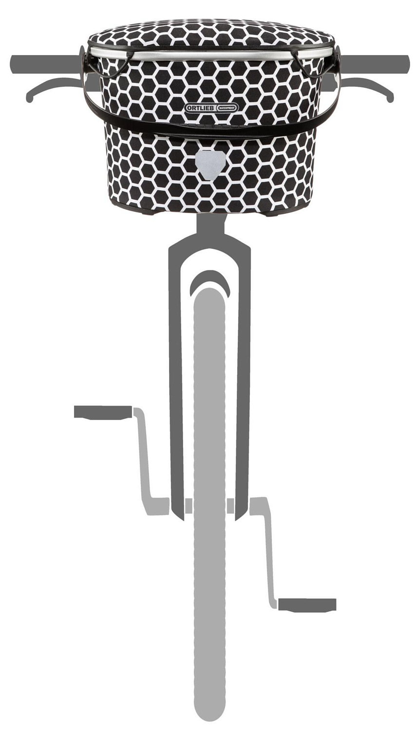 Сумка на велобагажник Ortlieb Up-Town Design - Honeycomb 17,5л Black/White
