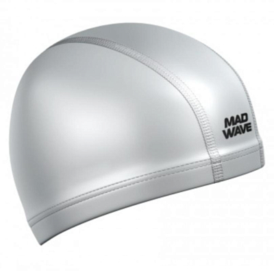 Шапочка для плавания MAD WAVE Put Coated Silver
