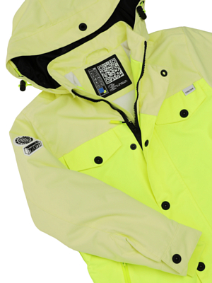 Куртка сноубордическая детская COOL ZONE Rush Лимонный/Салатовый