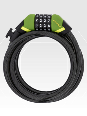 Замок велосипедный CLUXX Gardia 1250C Green/Black