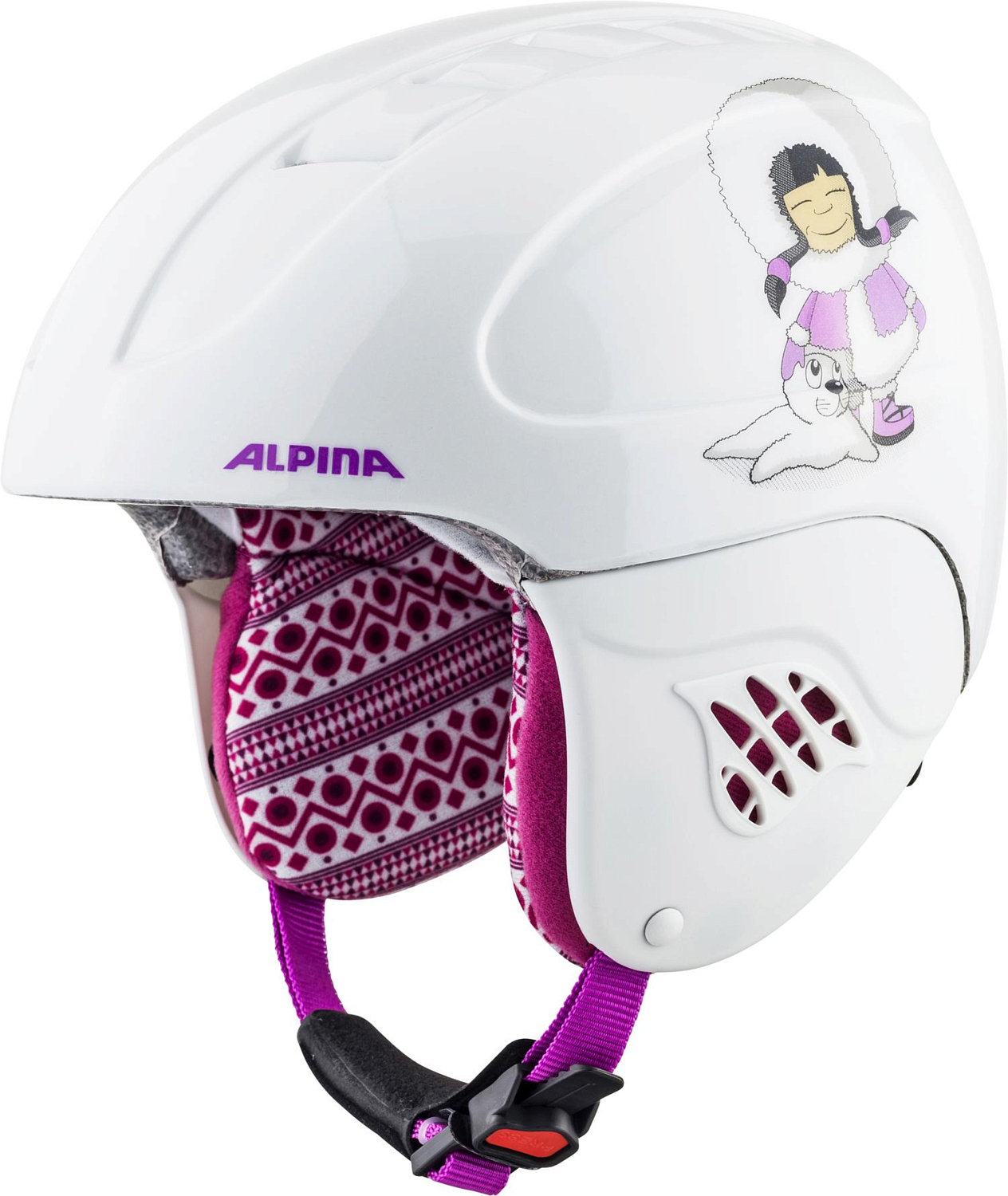 Шлем детский ALPINA Carat Eskimo/Girl