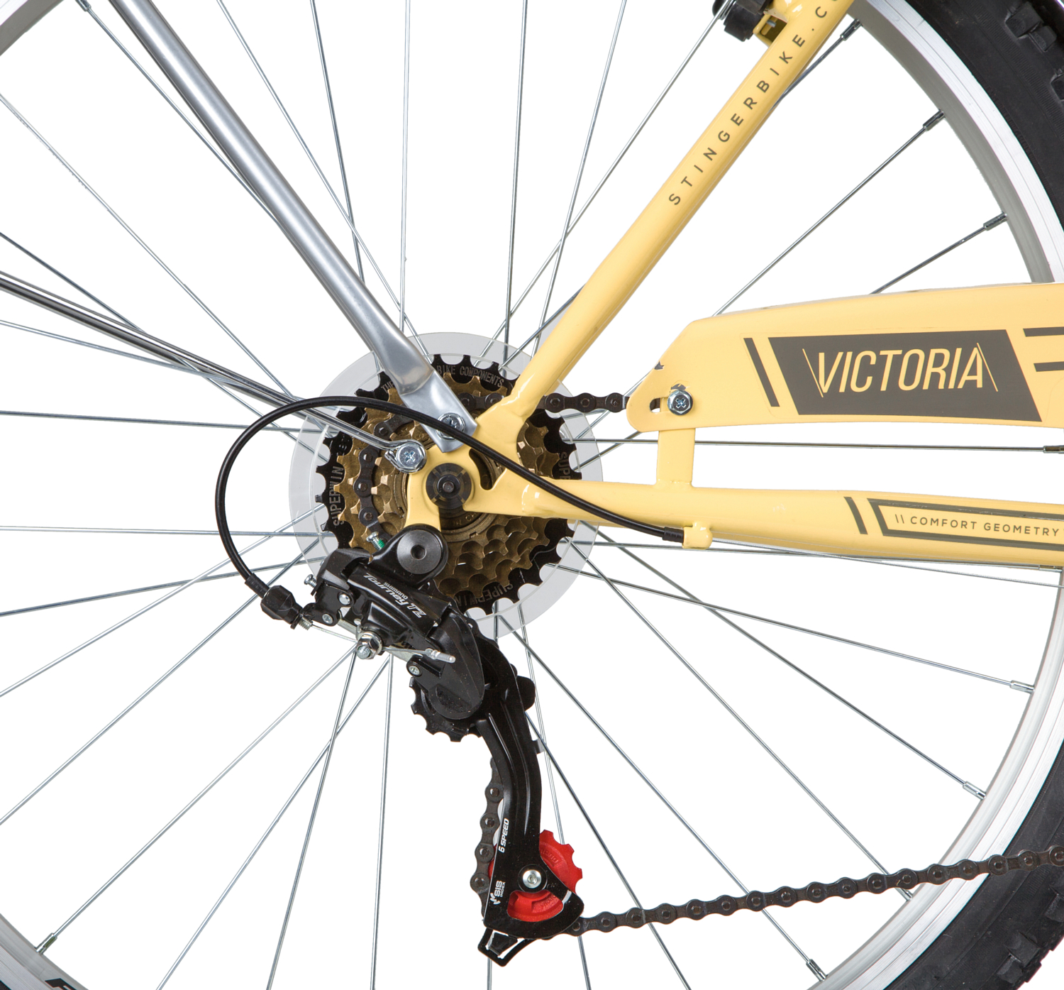 Велосипед Stinger Victoria 26 2020 бежевый