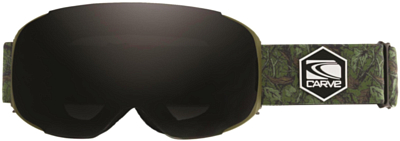 Маска горнолыжная Carve The Boss 6174 Olive duel lens goggle, Grey/Orange