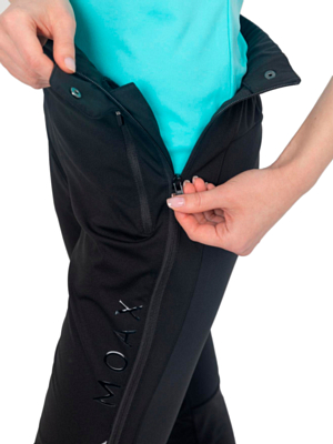 Брюки беговые MOAX Solo Full Zip Черный