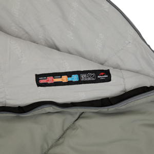Спальник Naturehike Envelop Washable Cotton Sleeping Bag With Hood M180 Left Zipper Grey