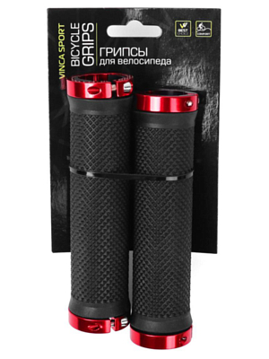 Грипсы Vinca Sport 129мм Black/Red
