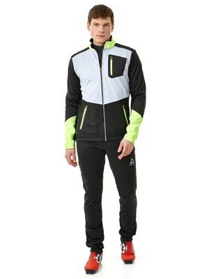 Куртка беговая FISCHER Softshell Warm Black/Grey