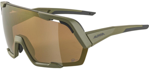 Очки солнцезащитные ALPINA Rocket Bold Q-Lite Olive Matt/Bronce Mirror Cat.3, Hydrophobic, Fogstop