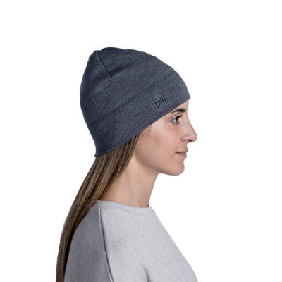 Шапка Buff Merino Midweight Hat Melange Light Grey