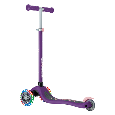 Самокат детский Globber Primo Lights V2 Фиолетово-Розовый