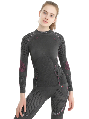 Футболка с длинным рукавом Accapi Ergoracing Long Sleeve Shirt W ANTHRACITE/BLACK