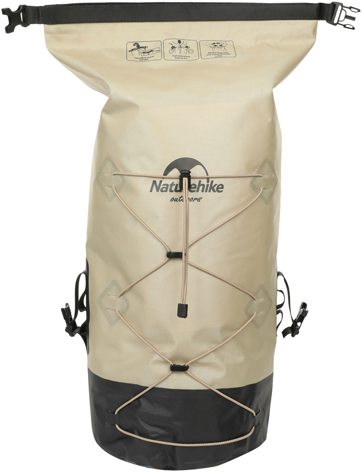 Рюкзак Naturehike TB03-shimmer-TPU wet and dry separation waterproof bag 30L without shoes Khaki