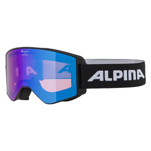 Очки горнолыжные ALPINA Narkoja Q-Lite Black Matt/Q-Lite Blue S2