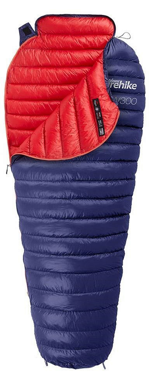 Спальник Naturehike Cw300 Mummy Goose Down Sleeping Bag Navy Blue