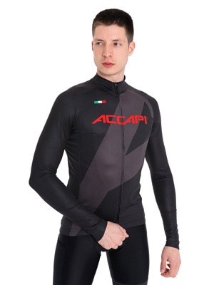 Велоджерси Accapi Long Sleeve Shirt Full Zip M Black