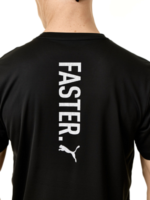 Футболка беговая Puma Graphics Faster Black