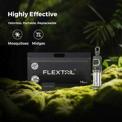 Фумигатор Flextail Tiny repel 3 в 1 Фумигатор, фонарь, источник питания Green