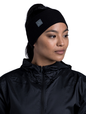 Повязка Buff Crossknit Headband Solid Black