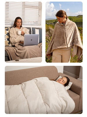 Спальник Naturehike Rixuan USB-Heating BE400 Left Brown