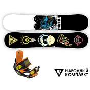 Народный комплект BF Сноуборд+крепления (мужской)