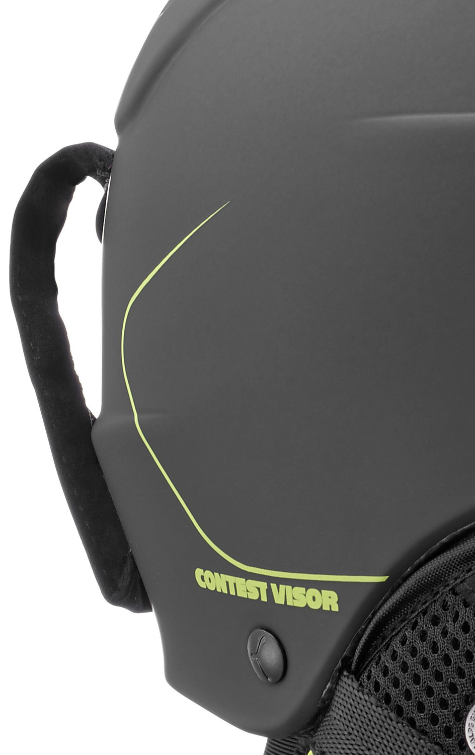 Зимний шлем с визором CEBE Contest Visor Matt Black/Lime