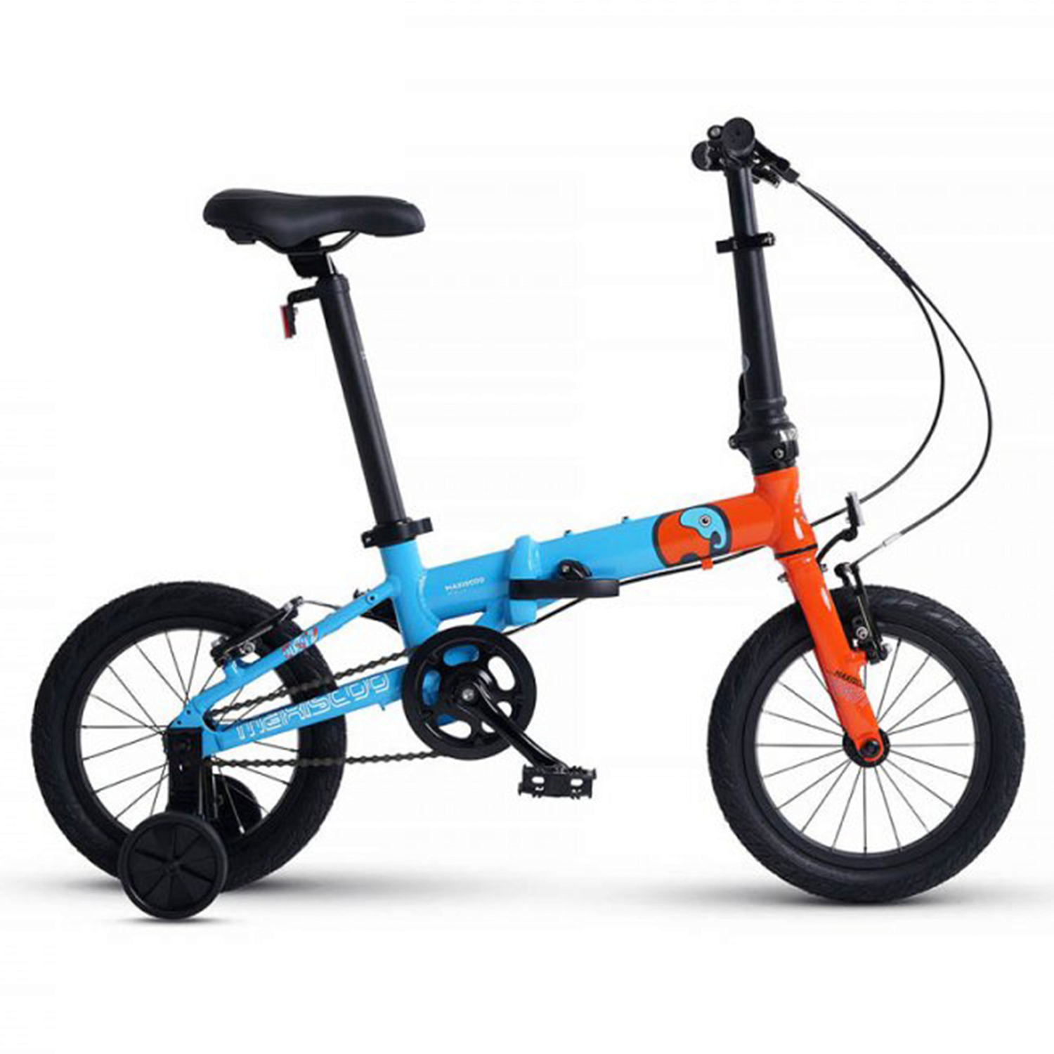 Велосипед MAXISCOO S007 Pro14 2024 Синий с Оранжевым