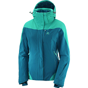 Куртка горнолыжная Salomon 2018-19 ICEROCKET JKT W Deep Lagoon/Waterfall