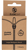 Бегунок для молнии (набор) ZlideOn Narrow Zipper XS, L, XL, Plastic Zipper L, XL, Metal Zipper L, Metal & Plastic Zipper XS Black