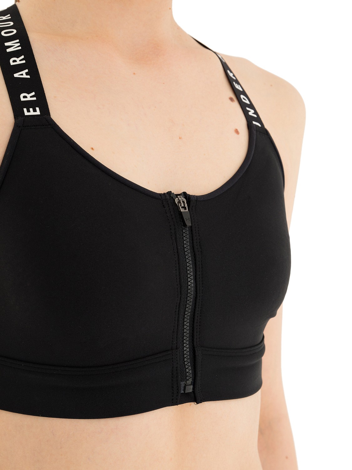 Топ беговой Under Armour Infinity High Bra Zip Blue