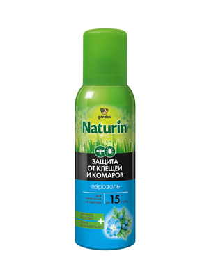 Аэрозоль от клещей и комаров Gardex Naturin 100мл.