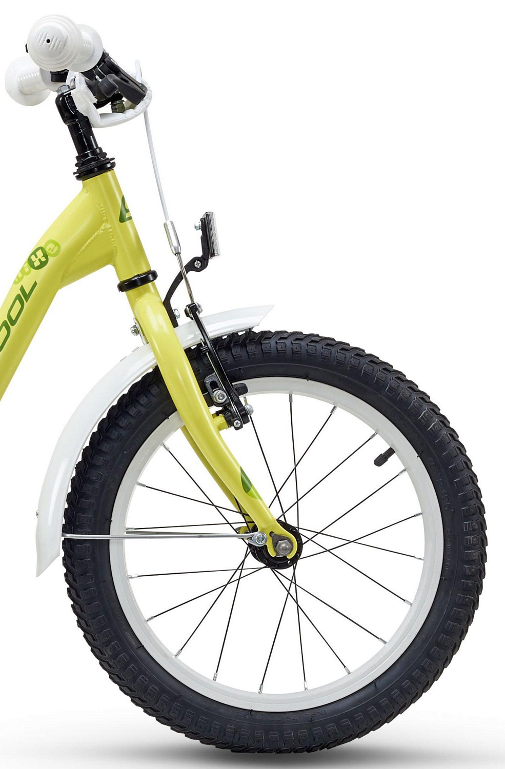 Велосипед Scool niXe Steel 16 2018 yellow/green