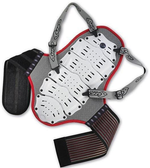 Защита спины NIDECKER Back Support With Body Belt (&lt; mt. 1,65) White/Red