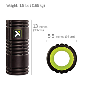 Ролик массажный Trigger Point 2021-22 GRID 1.0 33 см Black