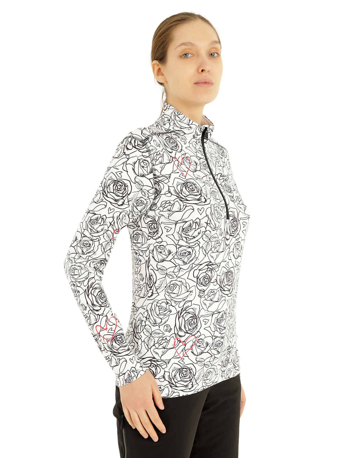 Водолазка горнолыжная HEAD Rebels Allover Midlayer Rebels Print W/White