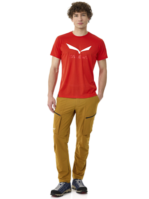 Футболка Salewa Solid Logo Dry Flame