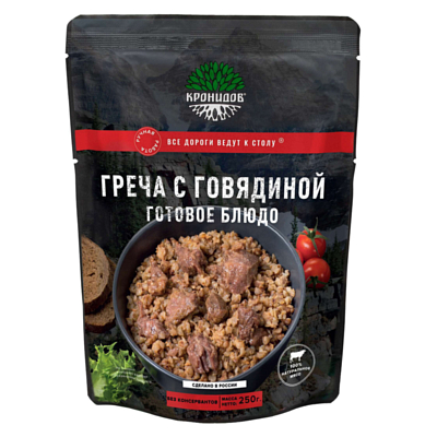 Туристическое питание Кронидов Греча с говядиной 250 г