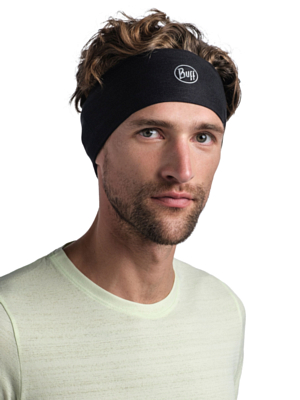 Повязка Buff CoolNet UV Wide Headband Solid Black