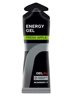 Гель без маркировки GEL4U энергетический углеводный. Яблоко 60 г.