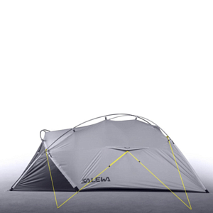 Палатка Salewa Litetrek Pro III Tent Lightgrey/Mango