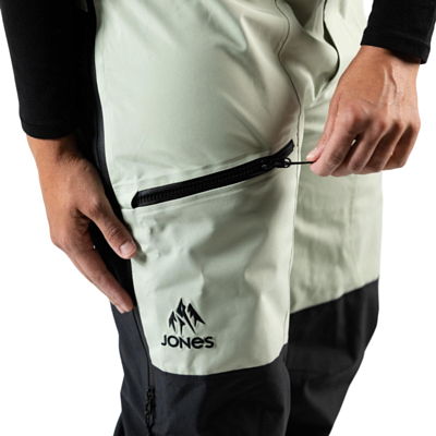 Полукомбинезон сноубордический Jones Mountain Surf Bib W Sage Green