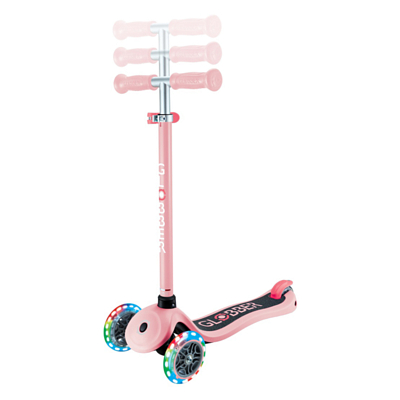 Самокат детский Globber Primo Lights V2 Пастельно-Розовый