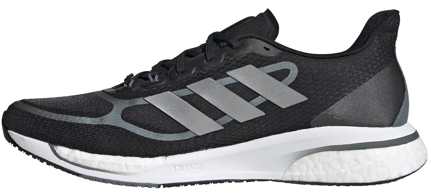 Беговые кроссовки Adidas Supernova + M Core Black/Silver Metallic/Blue Oxi