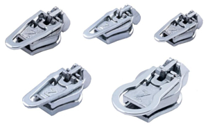 Набор бегунков для молнии ZlideOn Narrow Zipper XS, M, L, XL, Waterproof Zipper L Silver